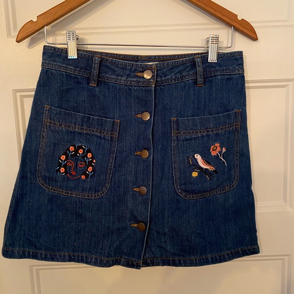 Twik and Estée preda by Simons jeans skirt with embroidery in the pocket Size S - Picture 5 of 12